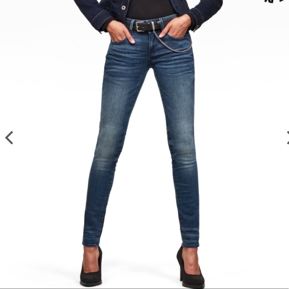 PAIGE•mid rise skinny ankle jeans